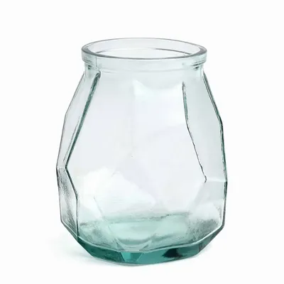 Vases - The Wide Origami Vase - Blue - BAZAR BIZAR LIVING