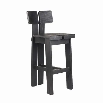 Stools - The Sama Sama Barstool - Black - BAZAR BIZAR LIVING