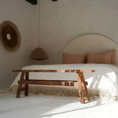 Decorative objects - The Beauteous Rustic Bench - Natural - BAZAR BIZAR LIVING