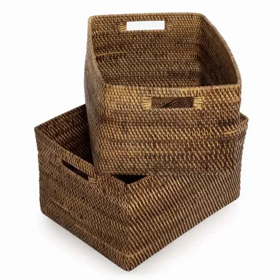 Shopping baskets - The Colonial Magazine Basket - Natural Brown - S - BAZAR BIZAR LIVING