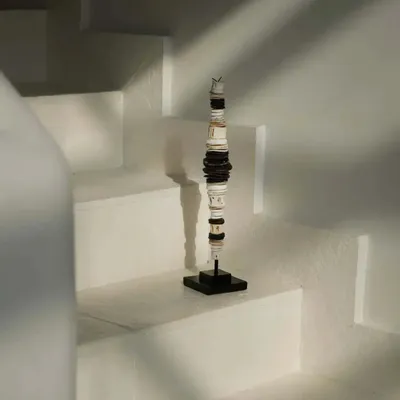 Autres décorations murales - La Coquille D'Argent Sur Pied - Noir Blanc - M - BAZAR BIZAR LIVING