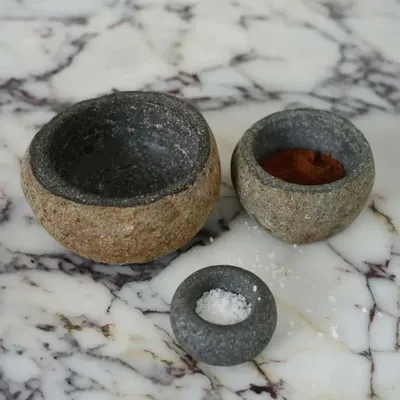 Mugs - The River Stone Bowl - Black - S - BAZAR BIZAR LIVING