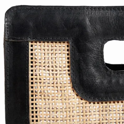 Bags and totes - The Riviera Noir Clutch - Natural Black - BAZAR BIZAR LIVING