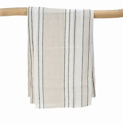 Nappes - La Nappe Provence - Natural Black White - 150x300 - BAZAR BIZAR LIVING