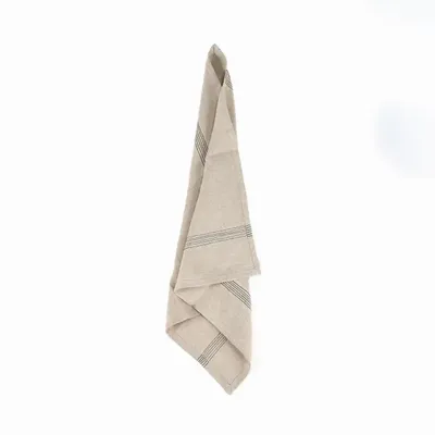 Serviettes - La Serviette Lint Biscuit - Naturel Noir - 45x45 - BAZAR BIZAR LIVING