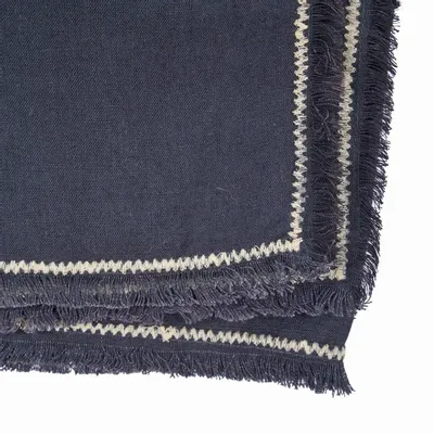 Table cloths - The Tuscany Tablecloth - Black Natural - 150x300 - BAZAR BIZAR LIVING