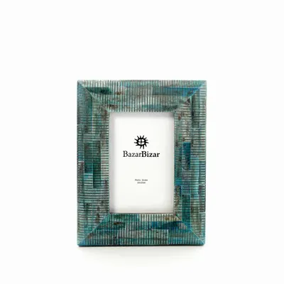 Cadres - Le Ocean Ripple Frame - Turquoise - 10x15 - BAZAR BIZAR LIVING