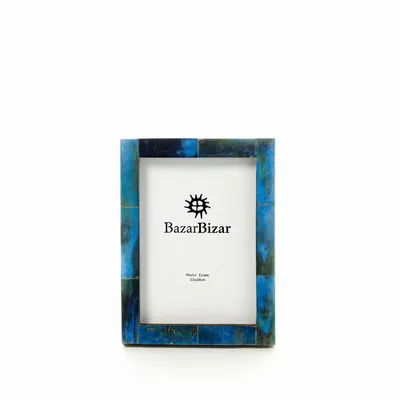 Cadres - Le Azure Patchwork Frame - Turquoise - 13x18 - BAZAR BIZAR LIVING