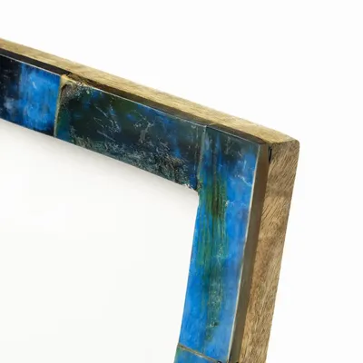 Frames - The Azure Patchwork Frame - Turquoise - 13x18 - BAZAR BIZAR LIVING