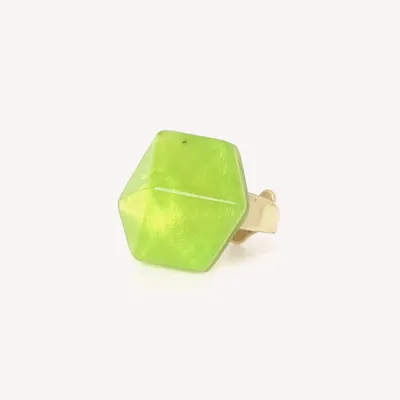 Jewelry - Adjustable small ring (lime green) - Combava - NATURE BIJOUX