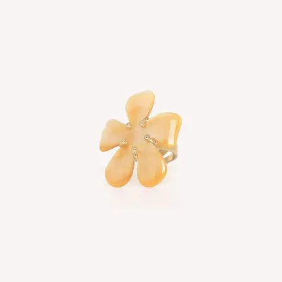 Jewelry - Adjustable yellow MOP ring - Fioria - NATURE BIJOUX