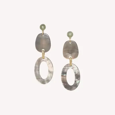 Jewelry - Post earrings with fluorite bead top - Fluorite - NATURE BIJOUX