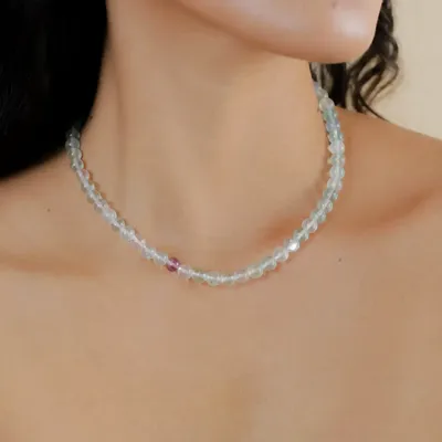 Jewelry - Simple adjustable fluorite necklace - Fluorite - NATURE BIJOUX