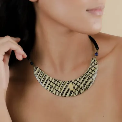 Jewelry - Plastron necklace - Madam Bogolan - NATURE BIJOUX