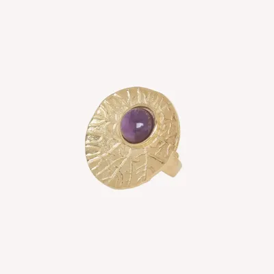 Bijoux - Bague ajustable améthyste - Minerama - NATURE BIJOUX