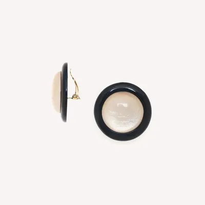 Bijoux - Boucles d'oreilles clips ronds - Saint Honore - NATURE BIJOUX