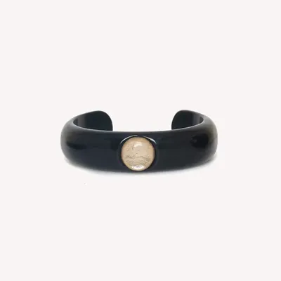 Bijoux - Bracelet jonc corne noire - Saint Honore - NATURE BIJOUX