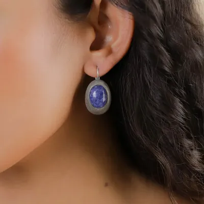 Jewelry - Small oval french hook earrings - Skala - NATURE BIJOUX