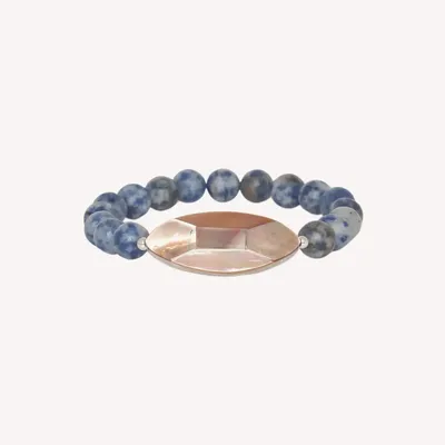 Jewelry - Stretch bracelet with faceted browlip element - Skala - NATURE BIJOUX