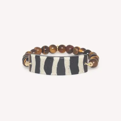 Jewelry - Simple stretch bracelet - Zebra - NATURE BIJOUX