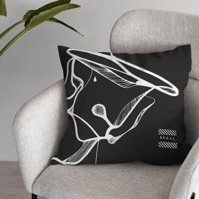 Tissus pour extérieurs - Coussin d'extérieur Black Mobali 45 x 45 - Design by BRASS - ARTDECORIS