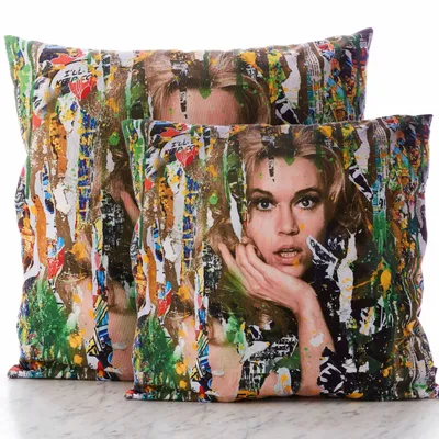 Garden textiles - Jane Outdoor Cushion 60 x 60 - Design by Anne Mondy - ARTDECORIS