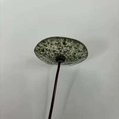 Floral decoration - Small Glass Flower For Outside In Moss On Flexible Stem - CARNEOL GLASS