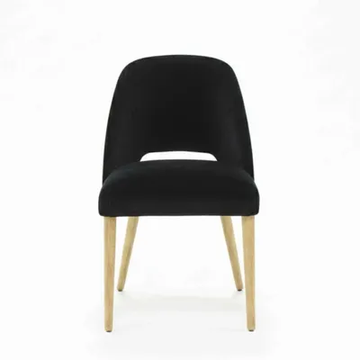 Chaises pour collectivités - Chaise noire Gom Hole | Chaise - CREARTE COLLECTIONS