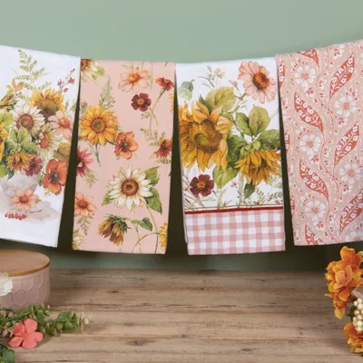 Torchons textile - linge de cuisine sunflower whisper - KARENA INTERNATIONAL