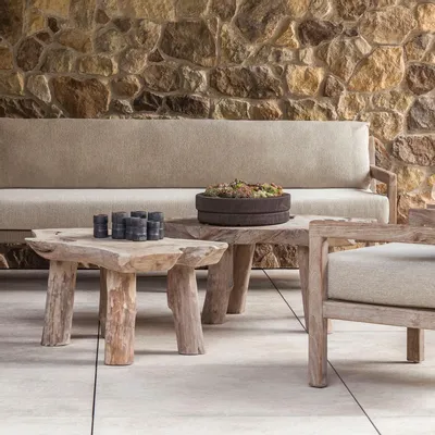 Lawn tables - Coffee Table Natural Shape - GOMMAIRE