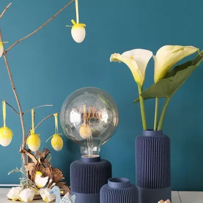 Table lamps - Designer and modern bulb base in 3D printing - CRÉA-TH
