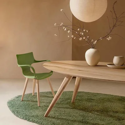 Chaises pour collectivités - CHAISE ERBI MISKI, châssis en bois - STILFIBRA