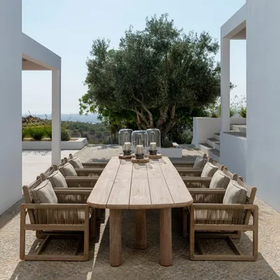 Dining Tables - Low Table Carlo and Easy Chair Carlo - GOMMAIRE