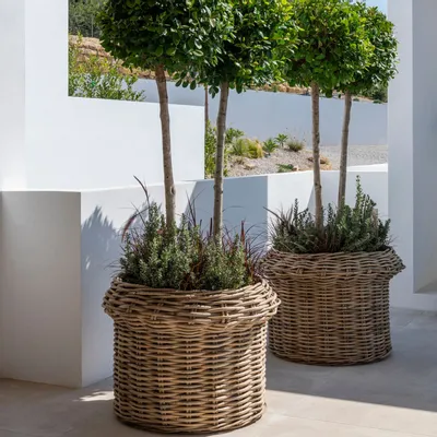 Objets de décoration - Planter basket Hendrik - GOMMAIRE