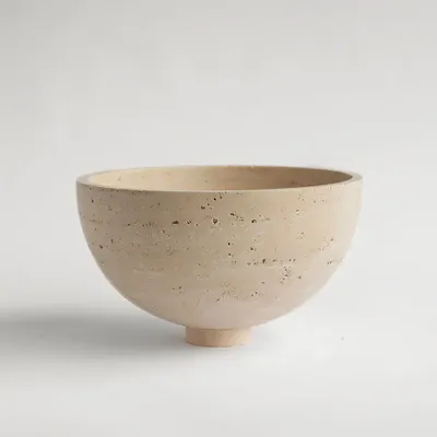 Bols - TRAVERTINE FRUIT BOWL - CENTERPIECE - KIWANO CONCEPT
