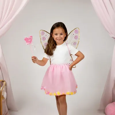 Children's dress-up - Leonie Fairy Tutu & Wings Set - One Size - Costume - LABAY