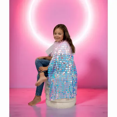 Déguisements pour enfant - Cape Sequins Galaxia rose TU - Déguisement - LABAY