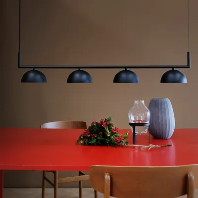 Hanging lights - Stockholm black long table pendant - DYBERG LARSEN