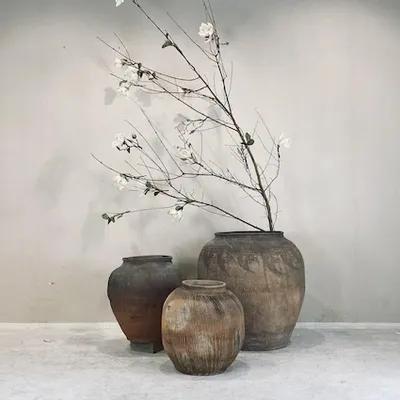 Poterie - Pots rayés - THE SILK ROAD COLLECTION