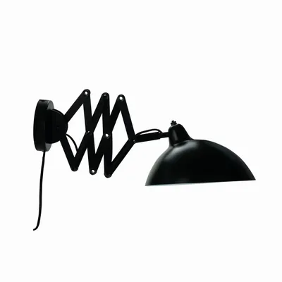 Wall lamps - Futura black wall lamp w/ folding arm - DYBERG LARSEN