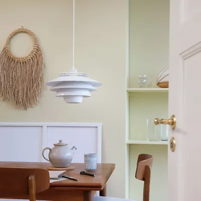 Suspensions - Lampe à suspension blanche Ejka - DYBERG LARSEN