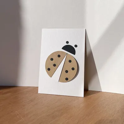 Gifts - LADYBUG OISO® Participatory Board Card - White - OISO