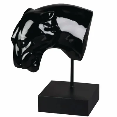 Sculptures, statuettes and miniatures - PANTHER HEAD LARGE - Lacquer Sculpture - MAI HOME DECOR PTE LIMITED