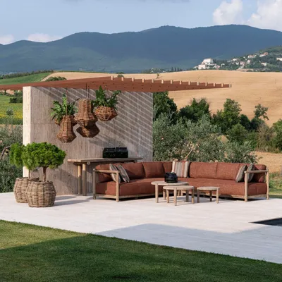 Canapés de jardin - Sofa L-shape Mieke - GOMMAIRE