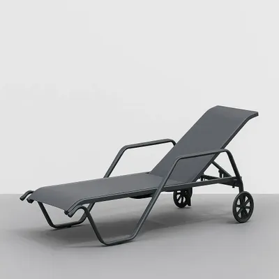 Chaises de jardin - chaise longue d'extérieur, modèle Marina - HÉVÉA