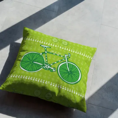 Tissus pour extérieurs - Housse de coussin outdoor Bici 45 x 45 - Design by Juan de Lascurain - ARTDECORIS