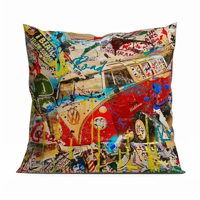 Garden textiles - Van 45 x 45 Outdoor Cushion Cover - Design by Anne Mondy - ARTDECORIS