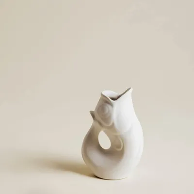 Decorative objects - GlouGlou Carafe Matt White - CHAROLLES