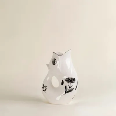 Objets de décoration - Carafe GlouGlou Oeillet Peint Main - Oeillet Noir peint - CHAROLLES