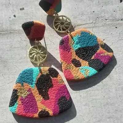 Jewelry - WHITNEY colorful pendant earrings - LES TRÉSORS DE CIA